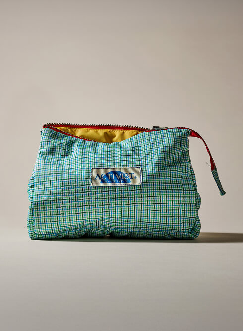 ACTIVIST Handcrafted Pouch – Green Plaid