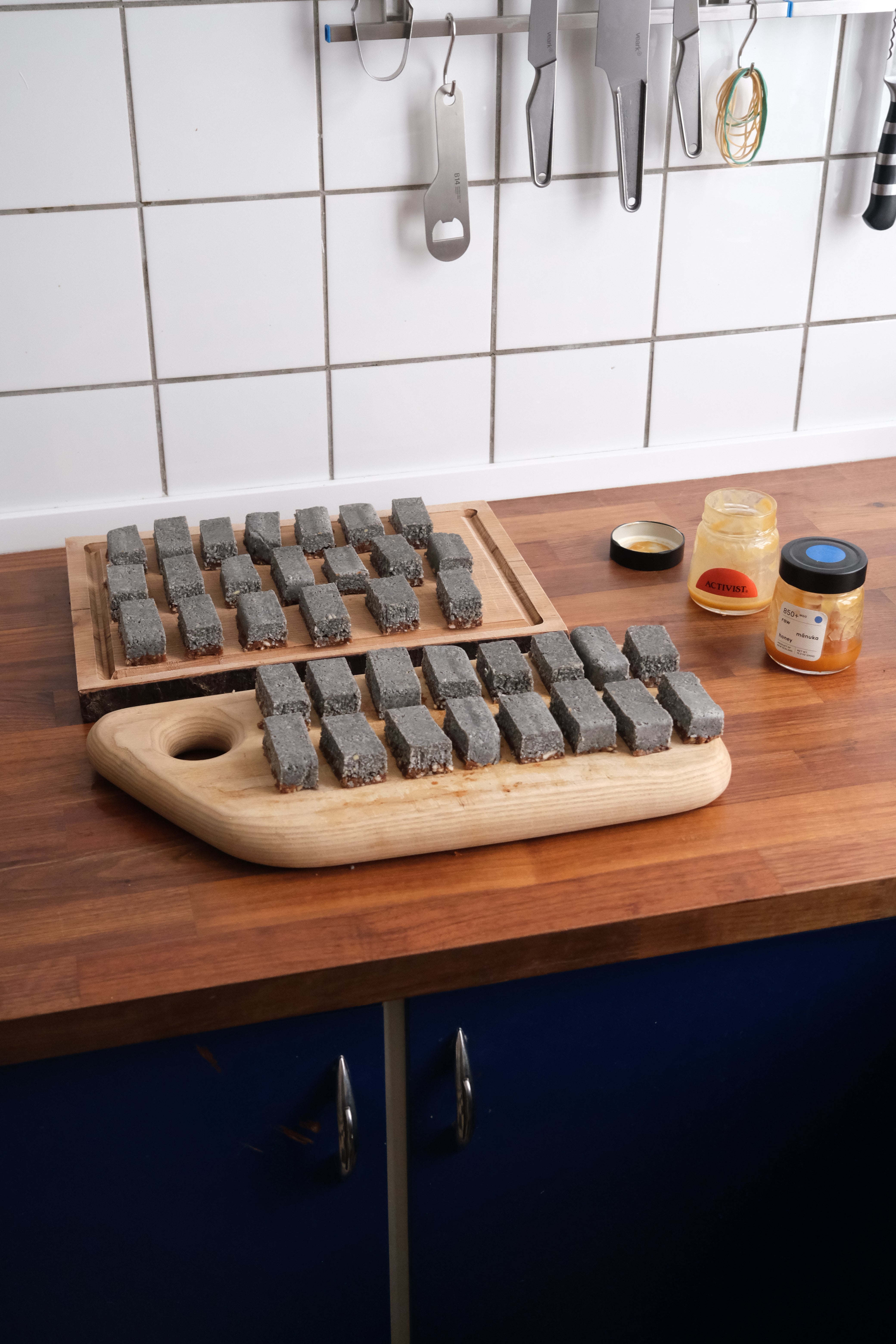 Black Sesame, Coconut & Mānuka Honey Bars