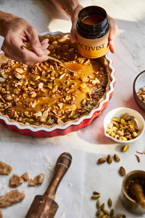Mānuka Honey-Nut Tart
