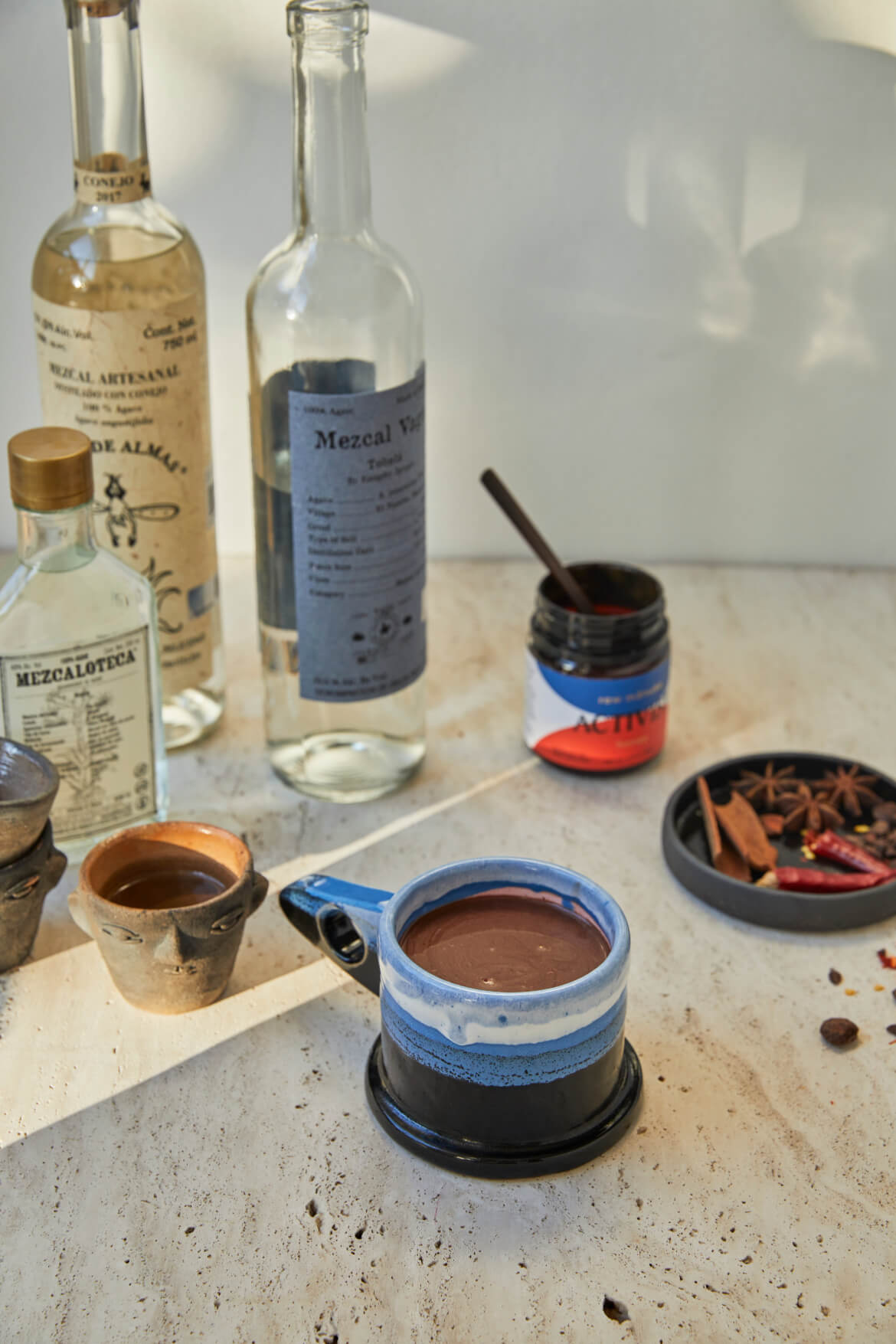 Smoky and Spiked Hot Cocoa