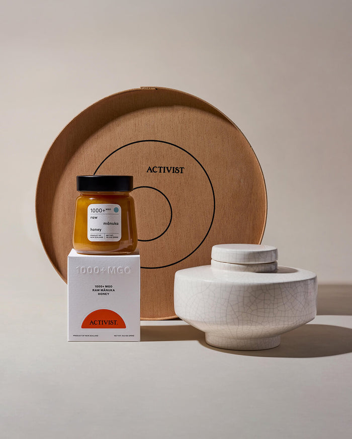 1000+MGO Raw Mānuka Honey Ceramic Vessel